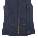 JOULES Insulated Womens Quilted Gilet Blue UK 8