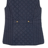 JOULES Insulated Womens Quilted Gilet Blue UK 8