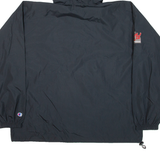 CHAMPION Lightweight Mens Anorak Jacket Black Hooded 2XL