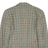 BERND BERGER Womens Blazer Jacket Green Knit Wool 90s Check M