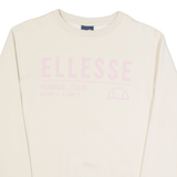 ELLESSE Womens Sweatshirt Cream UK 10