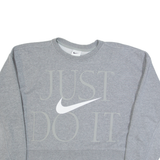 NIKE Cropped Oversized Womens Sweatshirt Grey XS