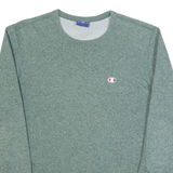 CHAMPION Womens Sweatshirt Green S