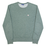 CHAMPION Womens Sweatshirt Green S