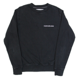 CALVIN KLEIN JEANS Mens Sweatshirt Black S
