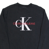 CALVIN KLEIN JEANS Mens Sweatshirt Black S