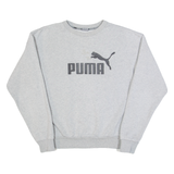 PUMA Mens Sweatshirt Grey XXS