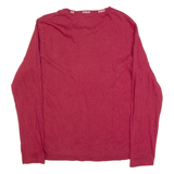 POLO RALPH LAUREN Mens T-Shirt Red Long Sleeve M