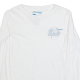 BERGHAUS Womens T-Shirt White Long Sleeve UK 12