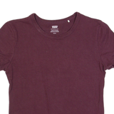 LEVI'S Womens T-Shirt Maroon S