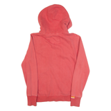 SUPERDRY Womens Pink Hoodie Full Zip L