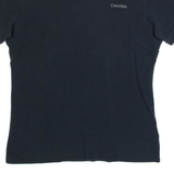 CALVIN KLEIN Womens Polo Shirt Black L