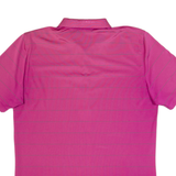 CALVIN KLEIN GOLF Mens Polo Shirt Pink Striped L