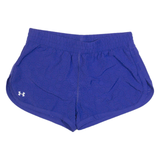 UNDER ARMOUR Womens Sports Shorts Purple Relaxed S W28