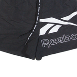 REEBOK Mesh Lined Mens Swimming Shorts Black Relaxed M W30