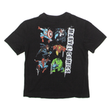 MARVEL Heroes Boys T-Shirt Black Crew Neck 5-6Y