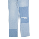 HOLLISTER Ultra High Rise Distressed Womens Jeans Blue Straight W24 L27