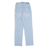 HOLLISTER Ultra High Rise Distressed Womens Jeans Blue Straight W24 L27