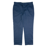 DICKIES Workwear Mens Trousers Blue Regular Straight W44 L36