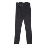 LEVI'S 711 BIG E Womens Jeans Black Slim Skinny W27 L32