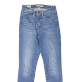 LEVI'S 721 High Rise Womens Jeans Blue Slim Skinny Stone Wash W27 L28