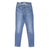 LEVI'S 721 High Rise Womens Jeans Blue Slim Skinny Stone Wash W27 L28