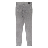 LEVI'S 720 High Rise Premium Womens Jeans Grey Slim Skinny W29 L30