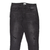 HAILY'S Womens Jeans Black Slim Skinny Stone Wash W29 L27