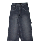 SPOT GANG Carpenter Womens Jeans Blue Loose Straight Stone Wash W26 L31