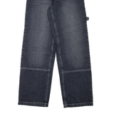SPOT GANG Carpenter Womens Jeans Blue Loose Straight Stone Wash W26 L31