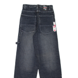 SPOT GANG Carpenter Womens Jeans Blue Loose Straight Stone Wash W26 L31