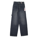 SPOT GANG Carpenter Womens Jeans Blue Loose Straight Stone Wash W26 L31