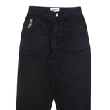 DOOMSDAY SOCIETY Womens Jeans Black Relaxed Tapered W28 L25