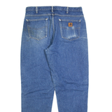 CARHARTT Lined Mens Jeans Blue Relaxed Straight W38 L34