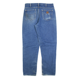 CARHARTT Lined Mens Jeans Blue Relaxed Straight W38 L34