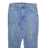 CARHARTT Mens Jeans Blue Relaxed Straight Stone Wash W40 L32