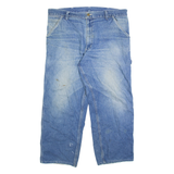 CARHARTT Carpenter Mens Jeans Blue Relaxed Straight Stone Wash W36 L26