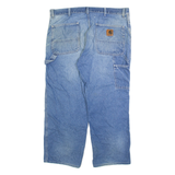 CARHARTT Carpenter Mens Jeans Blue Relaxed Straight Stone Wash W36 L26
