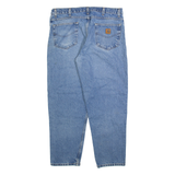 CARHARTT Mens Jeans Blue Relaxed Tapered W38 L30