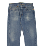LEVI'S 505 Jeans Mens Blue Regular Straight Stone Wash W34 L30