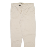 GUESS Mens Trousers Beige Slim Tapered W30 L30