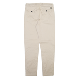 GUESS Mens Trousers Beige Slim Tapered W30 L30