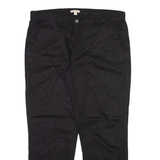 BARBOUR Womens Trousers Black Relaxed Tapered W36 L28
