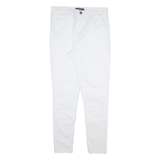 KANGOL Womens Trousers White Slim Skinny W30 L30