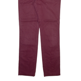 TOMMY HILFIGER Mens Trousers Maroon Slim Straight W32 L32