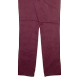 TOMMY HILFIGER Mens Trousers Maroon Slim Straight W32 L32