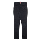 TOMMY HILFIGER Womens Trousers Black Slim Skinny W26 L30