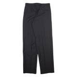 DHL Womens Trousers Black Regular Straight Wool W30 L32