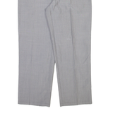 CLUB OF COMFORT Mens Trousers Grey Relaxed Tapered Wool W33 L28