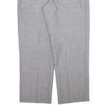 CLUB OF COMFORT Mens Trousers Grey Relaxed Tapered Wool W33 L28